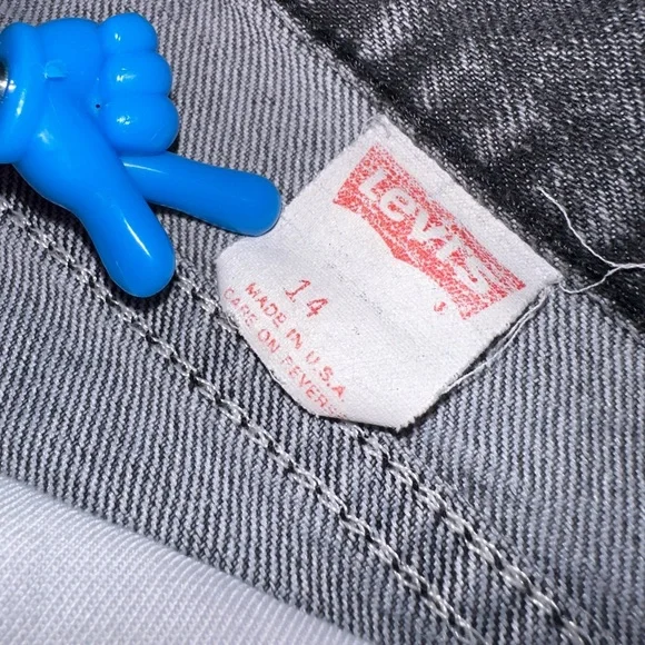 VTG Levi’s 573 Jeans 900 Series Sz14 Silver Tab High Rise Grey Mom Jeans 80s 90s - Picture 3 of 16